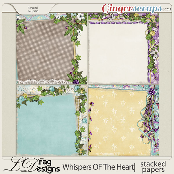 Whispers Of The Heart: Stacked Papers by LDragDesigns