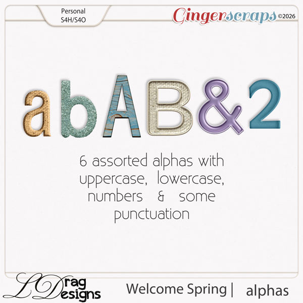 Welcome Spring: Alphas by LDragDesigns