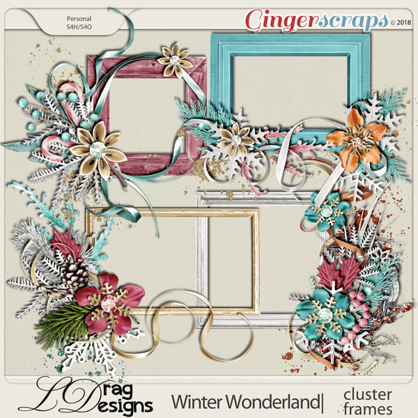 Winter Wonderland: Cluster Frames by LDragDesigns