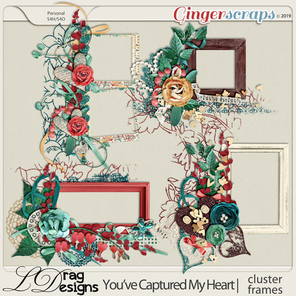 You've Captured My Heart: Cluster Frames by LDragDesigns