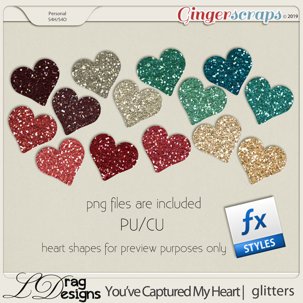 You've Captured My Heart: Glitterstyles by LDragDesigns