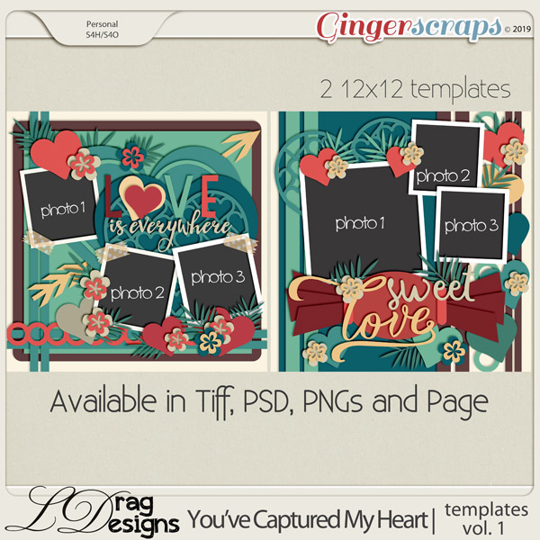 You've Captured My Heart: Templates Vol. 1 by LDragDesigns