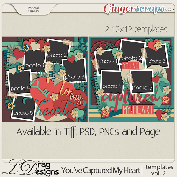 You've Captured My Heart: Templates Vol. 2 by LDragDesigns