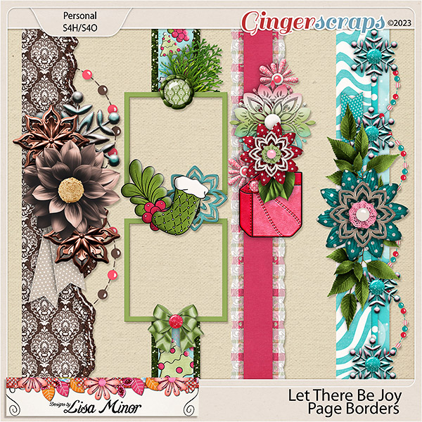 Let There Be Joy Page Borders from Designs by Lisa Minor
