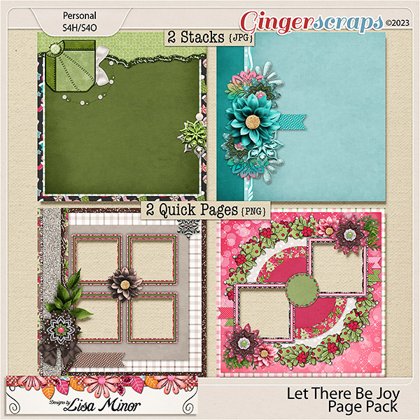 Let There Be Joy Page Pack from Designs by Lisa Minor