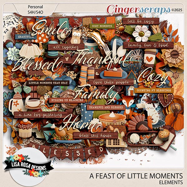 A Feast Of Little Moments - Elements by Lisa Rosa Designs
