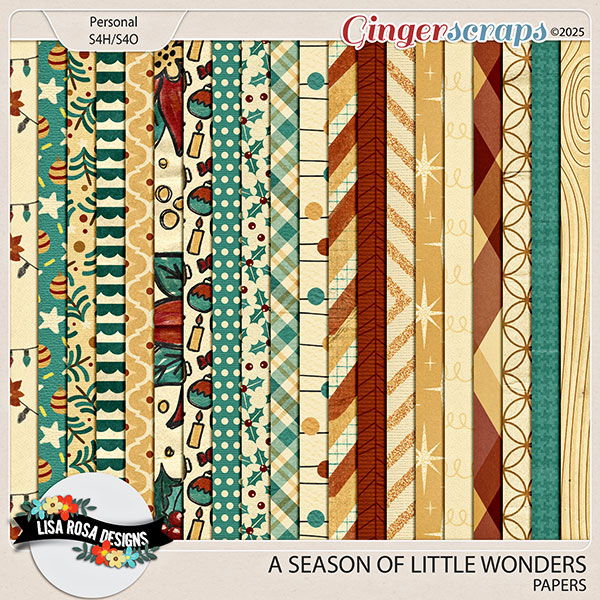 A Season Of Little Wonders - Papers by Lisa Rosa Designs