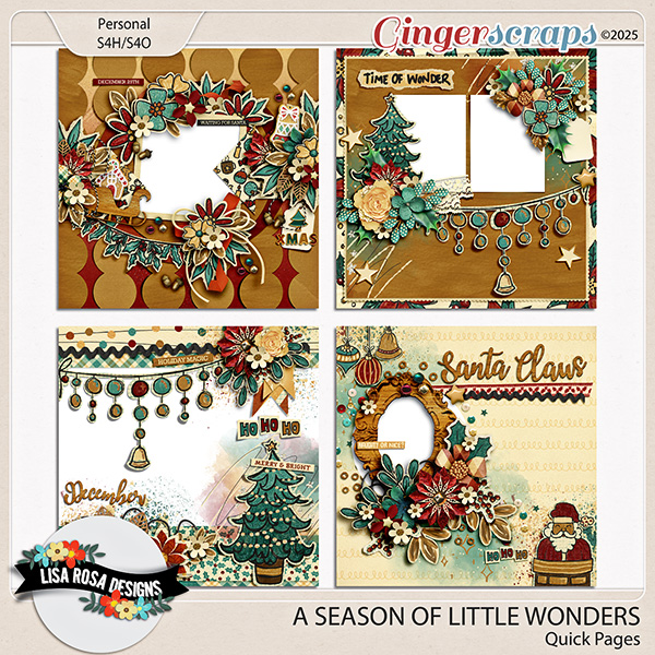 A Season Of Little Wonders - Quick Pages by Lisa Rosa Designs