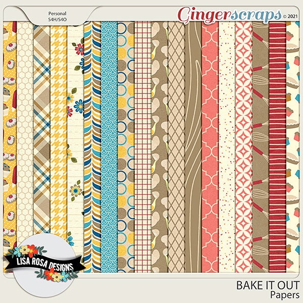 Bake It Out - Papers by Lisa Rosa Designs