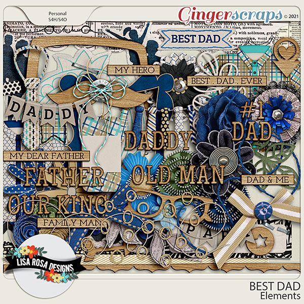 Best Dad - Elements by Lisa Rosa Designs