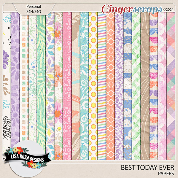 Best Today Ever - Papers by Lisa Rosa Designs