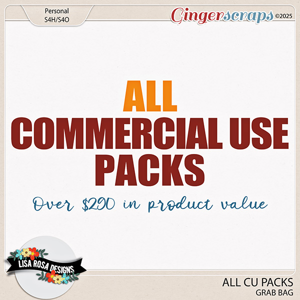 Buy All CU Packs - Grab Bag by Lisa Rosa Designs