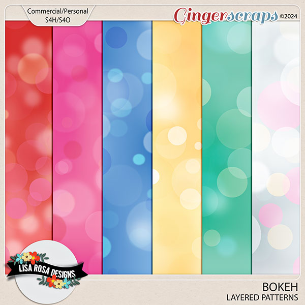 Bokeh - CU/PU Layered Patterns by Lisa Rosa Designs