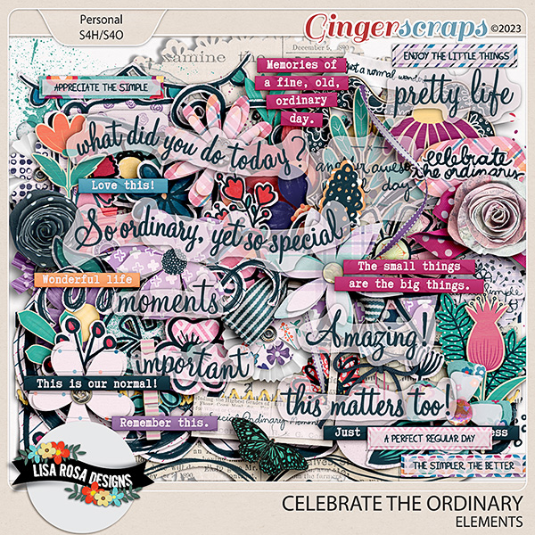 Celebrate the Ordinary - Elements by Lisa Rosa Designs