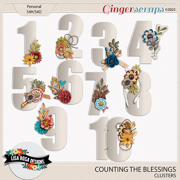 Counting the Blessings - Clusters by Lisa Rosa Designs