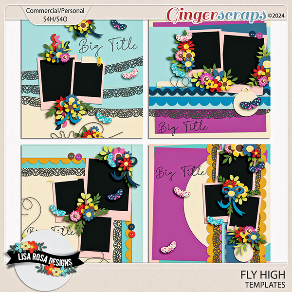 Fly High - Layered Templates by Lisa Rosa Designs