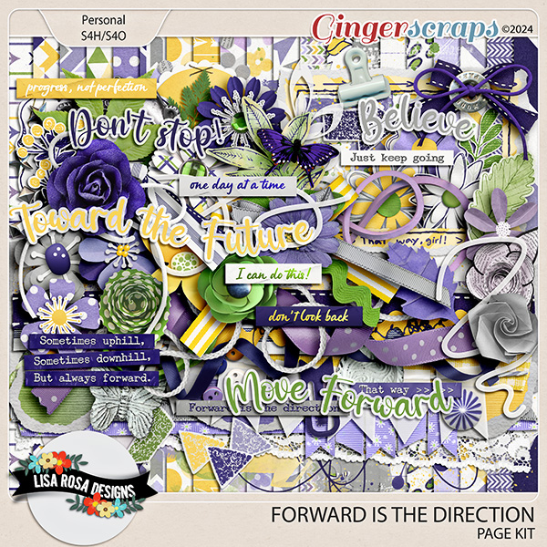 Forward Is The Direction - Page Kit by Lisa Rosa Designs