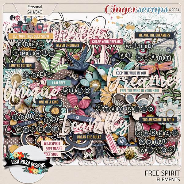 Free Spirit - Elements by Lisa Rosa Designs