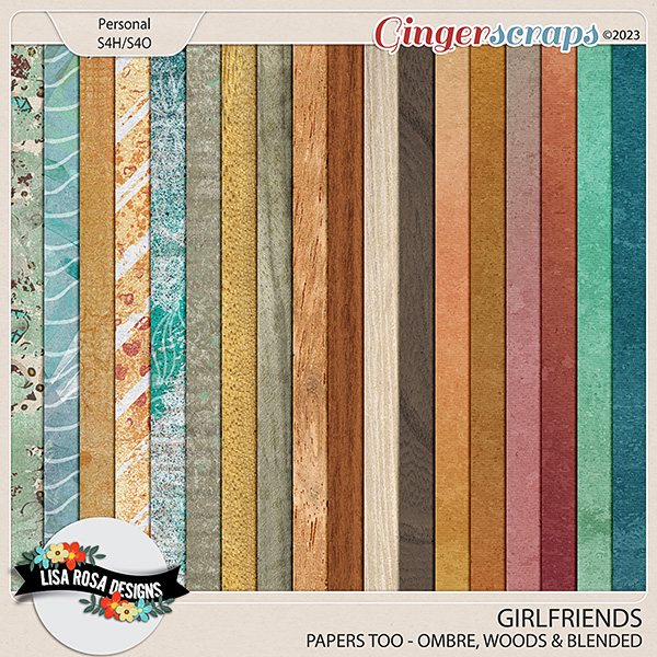 Girlfriends - Papers Too by Lisa Rosa Designs