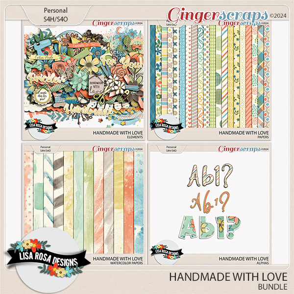 Handmade With Love - Bundle by Lisa Rosa Designs