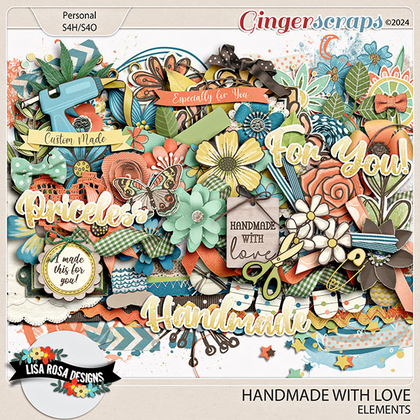 Handmade With Love - Elements by Lisa Rosa Designs