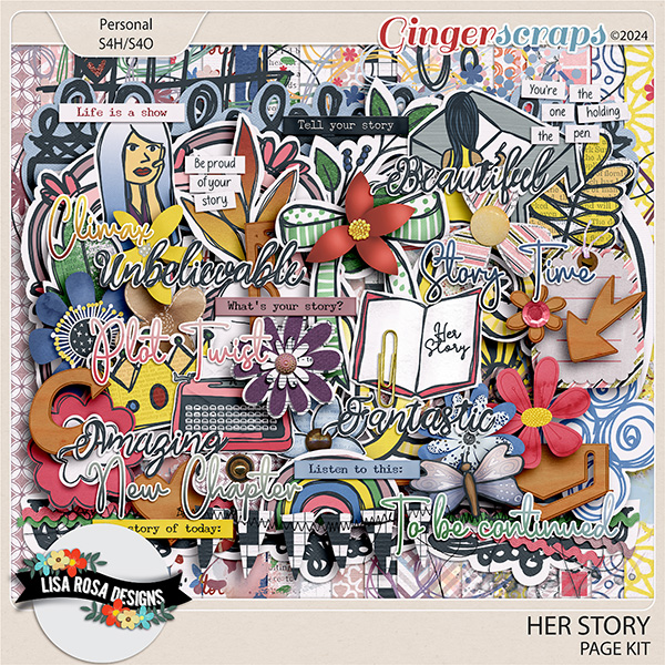 Her Story - Page Kit by Lisa Rosa Designs