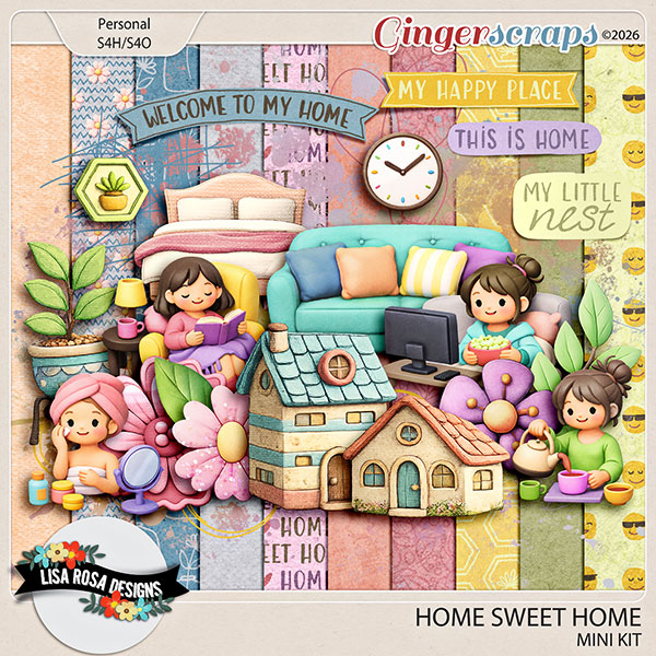 Home Sweet Home - Mini Kit by Lisa Rosa Designs