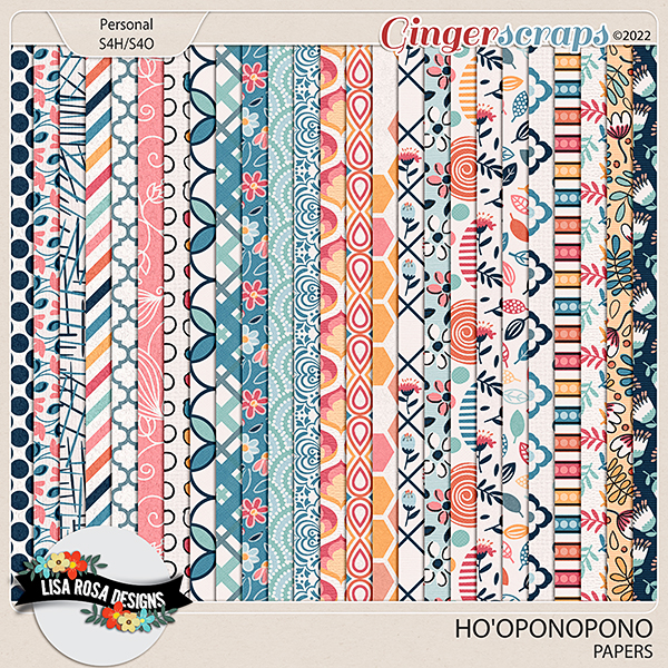 Ho'oponopono - Papers by Lisa Rosa Designs