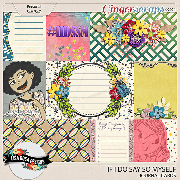 If I Do Say So Myself - Journal Cards by Lisa Rosa Designs