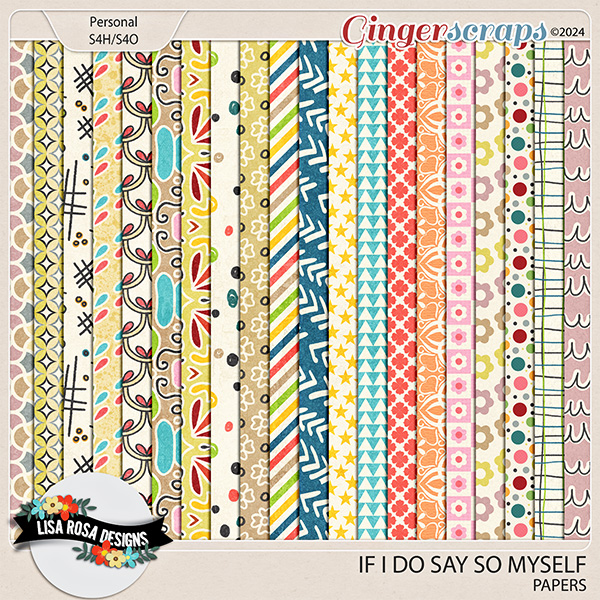 If I Do Say So Myself - Papers by Lisa Rosa Designs