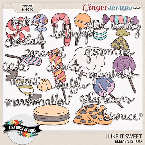 I Like it Sweet - Elements Too by Lisa Rosa Designs