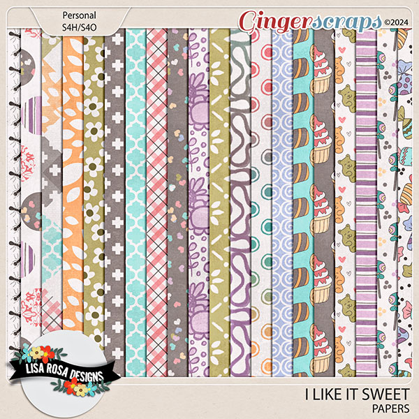 I Like it Sweet - Papers by Lisa Rosa Designs