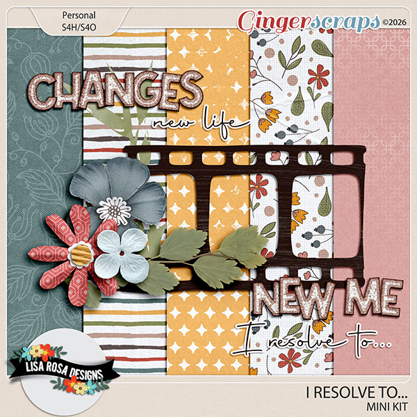 I Resolve To - Mini Kit by Lisa Rosa Designs