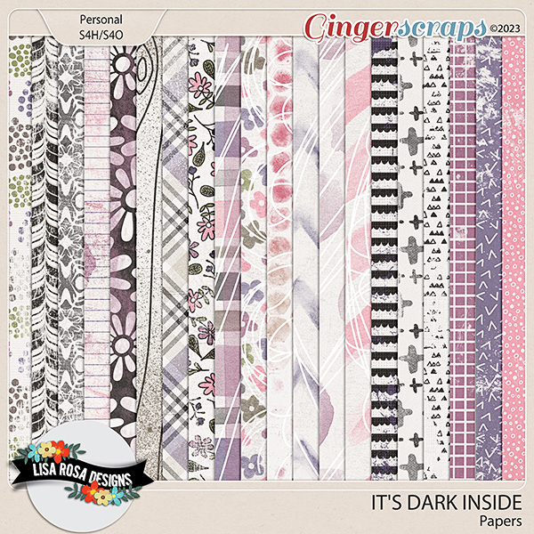 It's Dark Inside - Papers by Lisa Rosa Designs