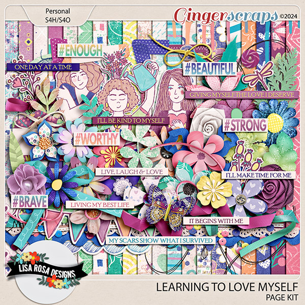 Learning to Love Myself - Page Kit by Lisa Rosa Designs