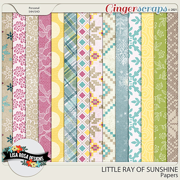 Little Ray of Sunshine - Papers by Lisa Rosa Designs