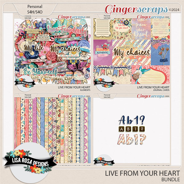 Live From Your Heart - Bundle by Lisa Rosa Designs