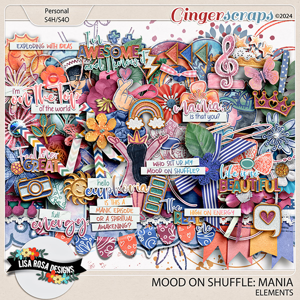 Mood on Shuffle {Mania} - Elements by Lisa Rosa Designs