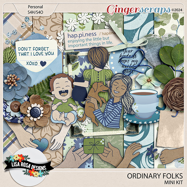 Ordinary Folks - Mini Kit by Lisa Rosa Designs