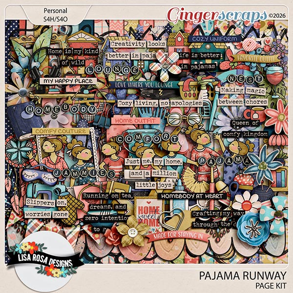 Pajama Runway - Page Kit by Lisa Rosa Designs