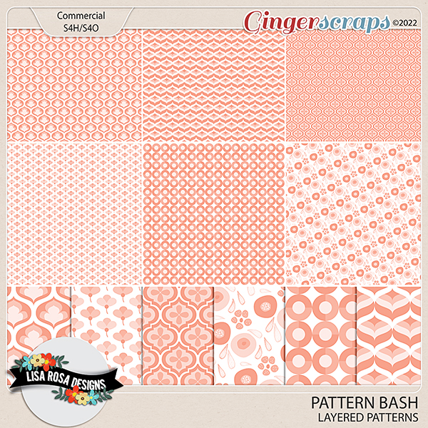 Pattern Bash - Layered Patterns by Lisa Rosa Designs