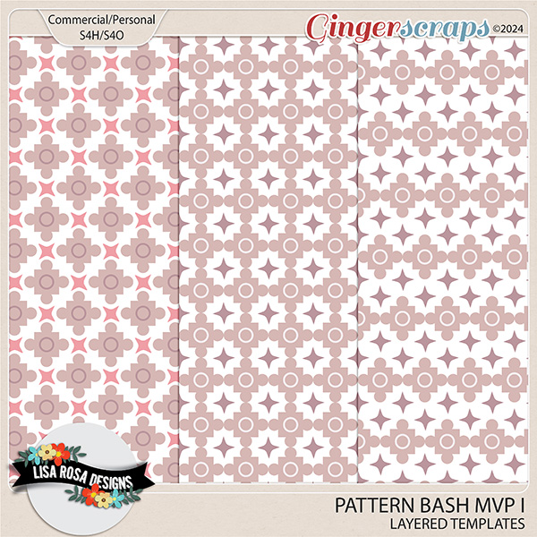 Pattern Bash MVP I - Layered Pattern Templates by Lisa Rosa Designs
