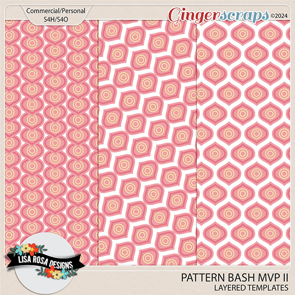 Pattern Bash MVP II - Layered Pattern Templates by Lisa Rosa Designs