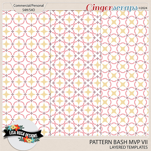 Pattern Bash MVP VII - Layered Pattern Templates by Lisa Rosa Designs