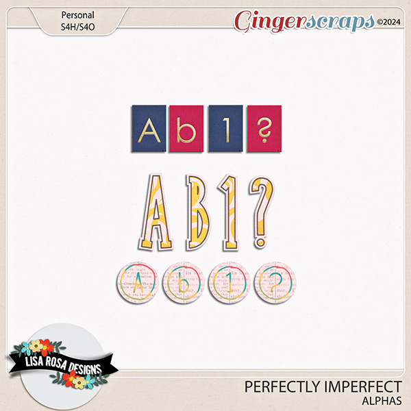 Perfectly Imperfect - Alphas by Lisa Rosa Designs