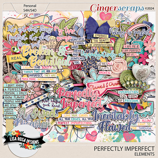 Perfectly Imperfect - Elements by Lisa Rosa Designs