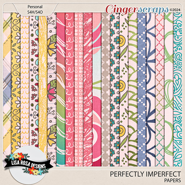 Perfectly Imperfect - Papers by Lisa Rosa Designs