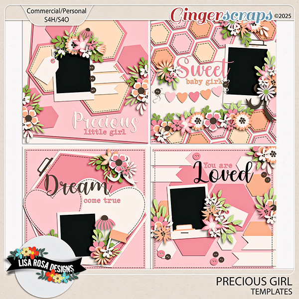 Precious Girl - Templates by Lisa Rosa Designs