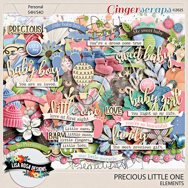 Precious Little One - Elements by Lisa Rosa Designs