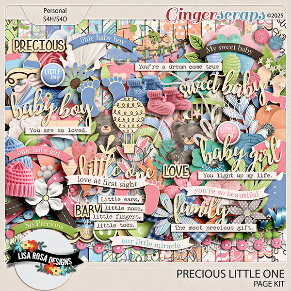 Precious Little One - Page Kit by Lisa Rosa Designs